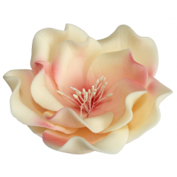 Kwiat cukrowy eustoma dekoracja tort róż ecru 1x